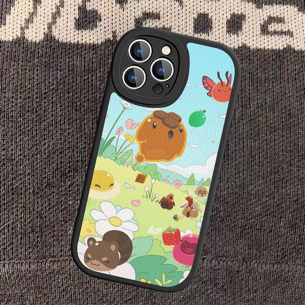 Популярный чехол для телефона Game S-Slime R-Rancher для iPhone 16 15 14 13 Pro Max 11 12 Plus Кожаный силиконовый чехол