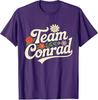 Цветочная команда Conrad для унисекс, женская, с графикой, смешная футболка, модная надпись, футболка, семейная, для вечеринки, уличная одежда, одежда, подарки для друзей
