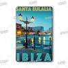 Mfoever  Vintage City Landscape Tin Sign London Mexico Paris Florida Posters Travel Scenery Wall Stickers Iron Painting Bar Decoration