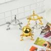 New Crystal Ball Metal Base Figurine Display Stand Handicraft Sphere Stone Support Holder Desktop Ornaments Photography Props