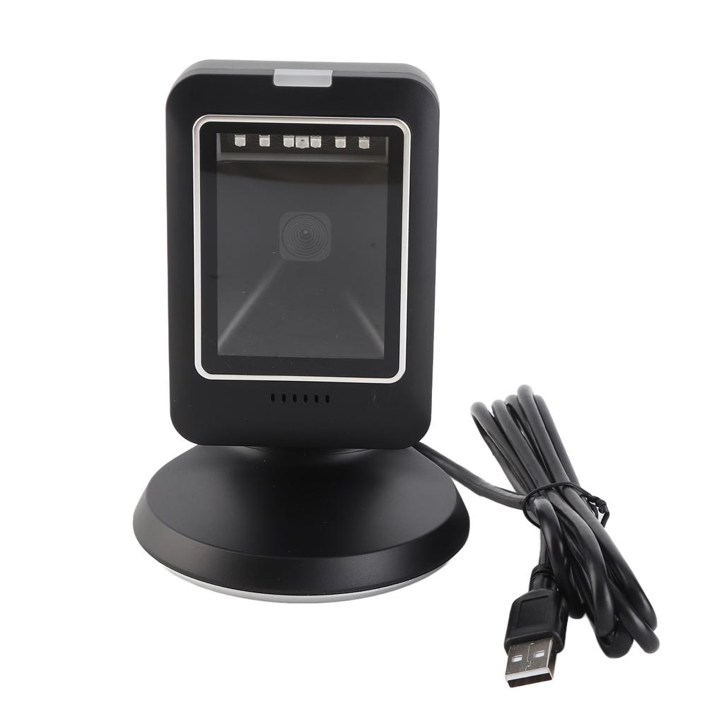 2D Беспроводной сканер штрих-кода QR Всенаправленный USB Проводной Настольный считыватель для розничного магазина