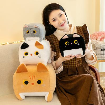 Новая квадратная плюшевая игрушка-кошка, милая подушка-котенок, квадратная кукла, подарочная кукла
