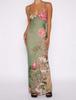 Женское длинное платье Holiday Ethos Slim Print Design Sense Halter Dress Женское платье