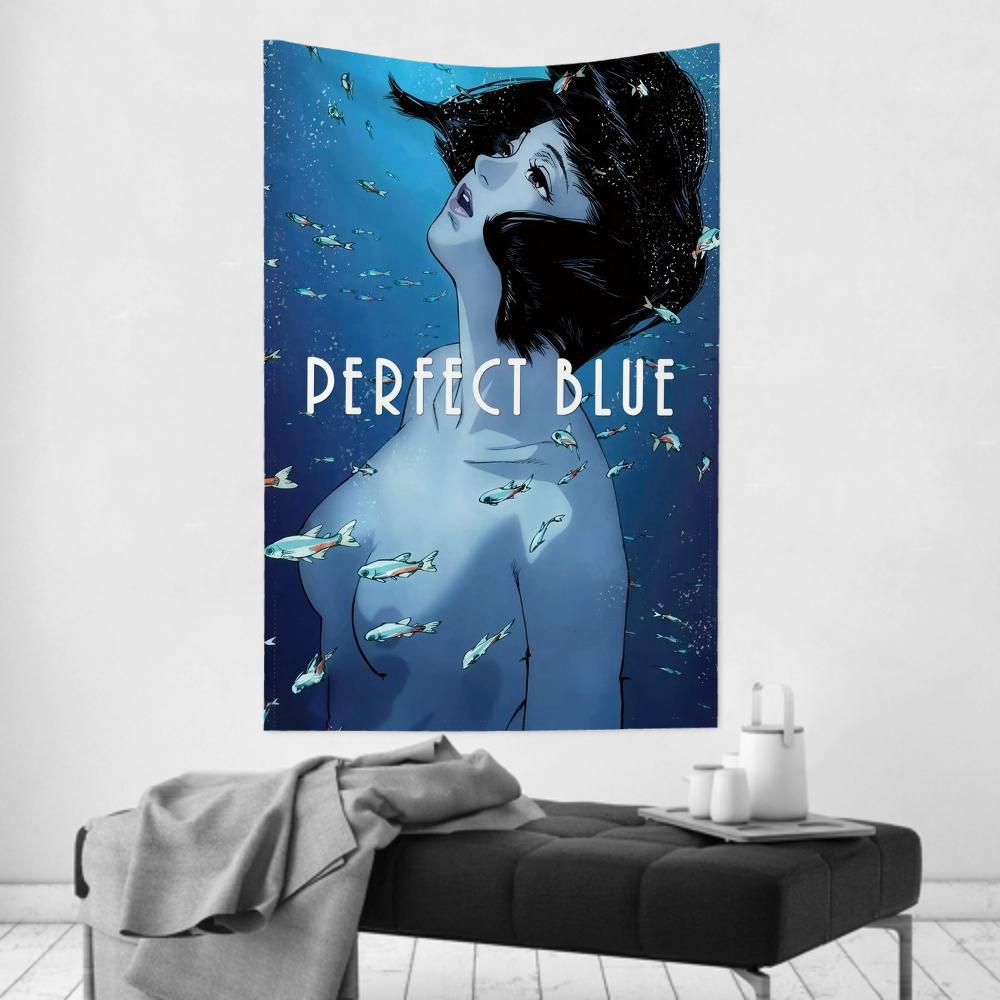 Комиксы Аниме MMystery Perfect Blue Гобелен Декор комнаты Настенная ткань Вечеринка Подвесной фон Декор комнаты Детская комната