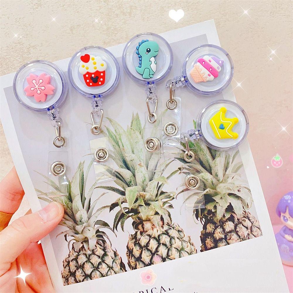 Nurse Doctor Students Name Tag Badge Holder Name Card Holder Retractable Badge Reel ID Card Clips