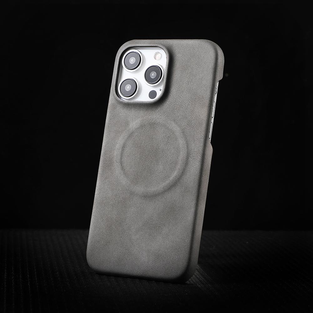Магнитный чехол из натуральной овчины для iPhone Air 12 13 14 15 16 17 Pro Max 15pro Зарядка Бизнес Для MagSafe Чехол
