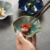 Japanese Ceramic Lotus Leaf Dipping Dishes