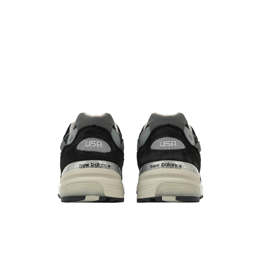 New Balance 992 Сделано в США Черные 2025 Унисекс Кроссовки Серый Серебристо-Металлик U992BK