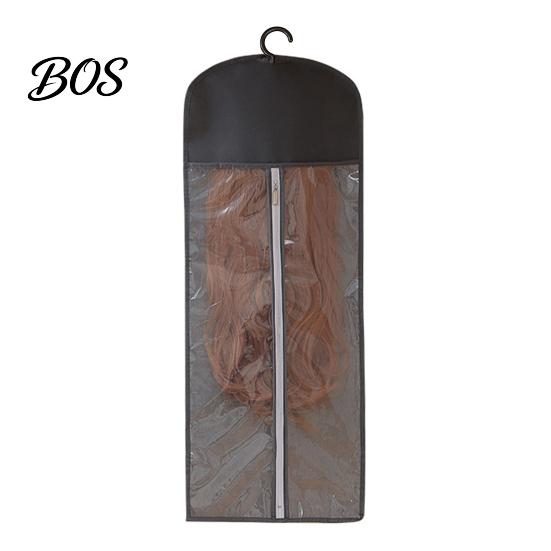 Non-woven Wig Storage Organizer Hanging Bag with Hook, Breathable Fabric Dust-proof Comic Exhibition Carrier Protector, Space Saving Portable