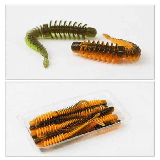 10 шт., мягкие приманки, яркие цвета, гибкие, сильная плавучесть, устойчивые к укусу, плавающие приманки с имитацией червя, рыболовные аксессуары