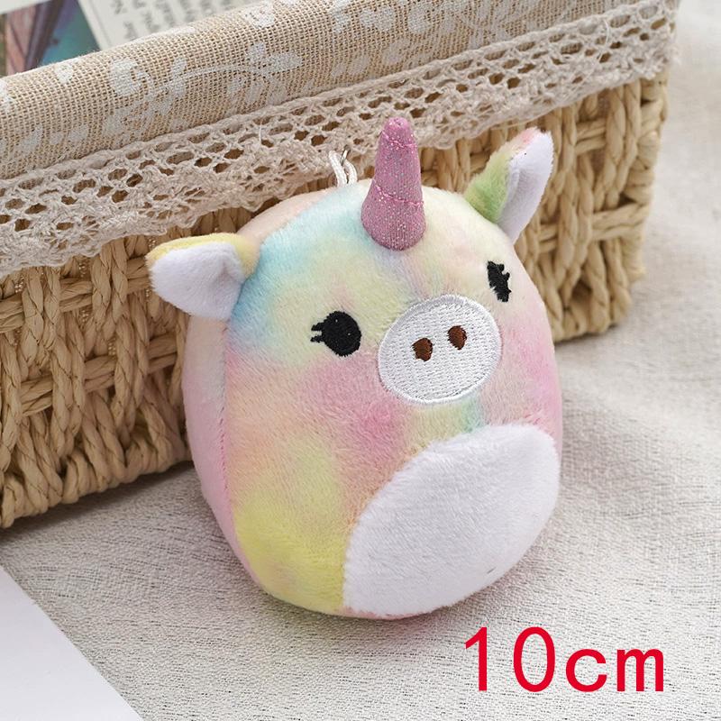 35 см Squishmallows Радуга Единорог плюшевая кукла милый мультфильм подушка дети фаршированные
