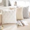 Ins Style Embroidered Plush Diamond Lattice Pillow Case Solid Color Soft Bedside Office Pillow Waist Pillow