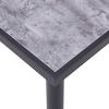 VidaXL Dining Table Black and Concrete Grey 180x90x75 Cm MDF