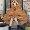 Capybara Cozy Cape: Journey Shawl & Blanket Cloak