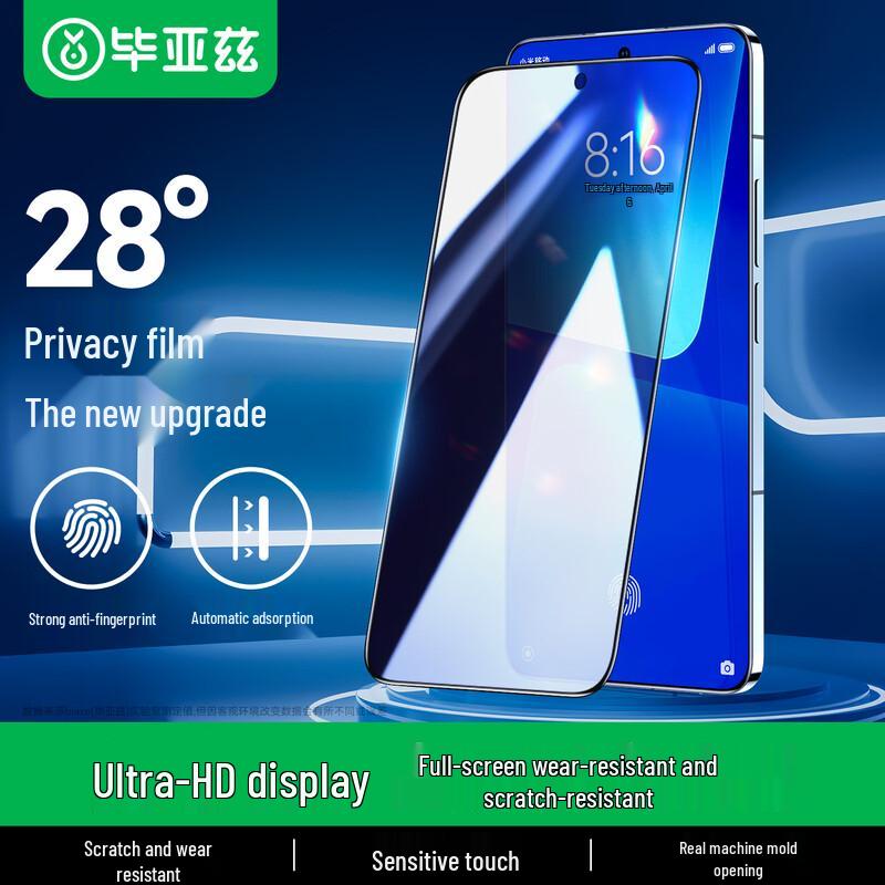 Защитное стекло Biaozhi 28° с защитой от подглядывания для Xiaomi 14/13