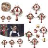 Delicate Xmas Decorations Garland With Rattan And Dazzling Lights For Holiday Spirit