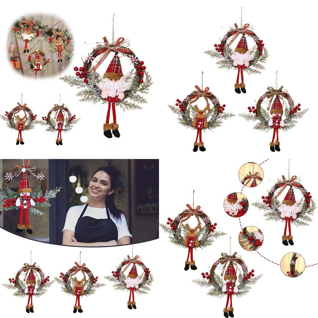 Delicate Xmas Decorations Garland With Rattan And Dazzling Lights For Holiday Spirit