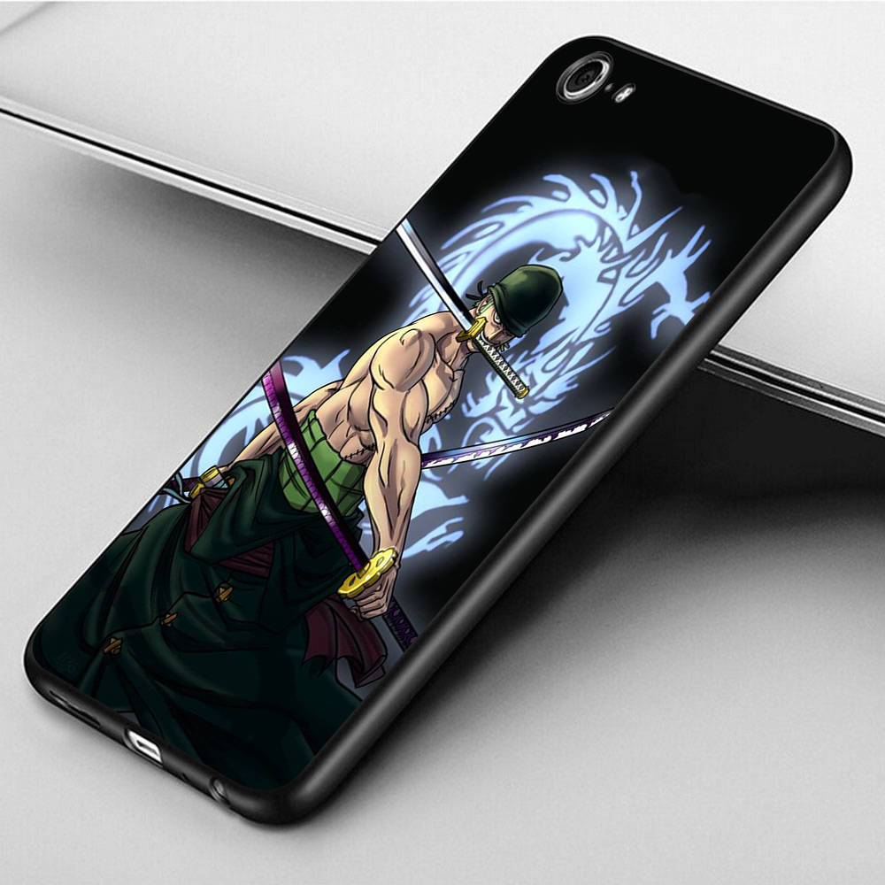 Чехол DT8 One Piece Zoro Sanji для Samsung A04 A14 A23 A34 A54 M23 M33 M52 M53 Realme 10 9 C30S C35 C55 VIVO Y02S Y21 Y33S Y51 X80 Pro Прозрачная крышка