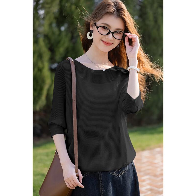 Mocana Women's Urban Casual 3/4 Sleeve Knit Top MKNJD3632