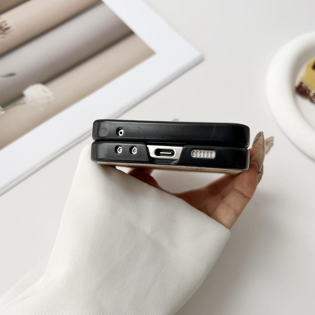 Роскошный кожаный чехол с узором для телефона Samsung Galaxy Z Flip 7 6 3 4 5 Flip7 Набор из нескольких частей Защитный чехол для шарнира из ПК