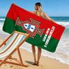 Portugal Football Print Beach Towel, Large Soft Quick Dry Towel for Beach Camping Swimming