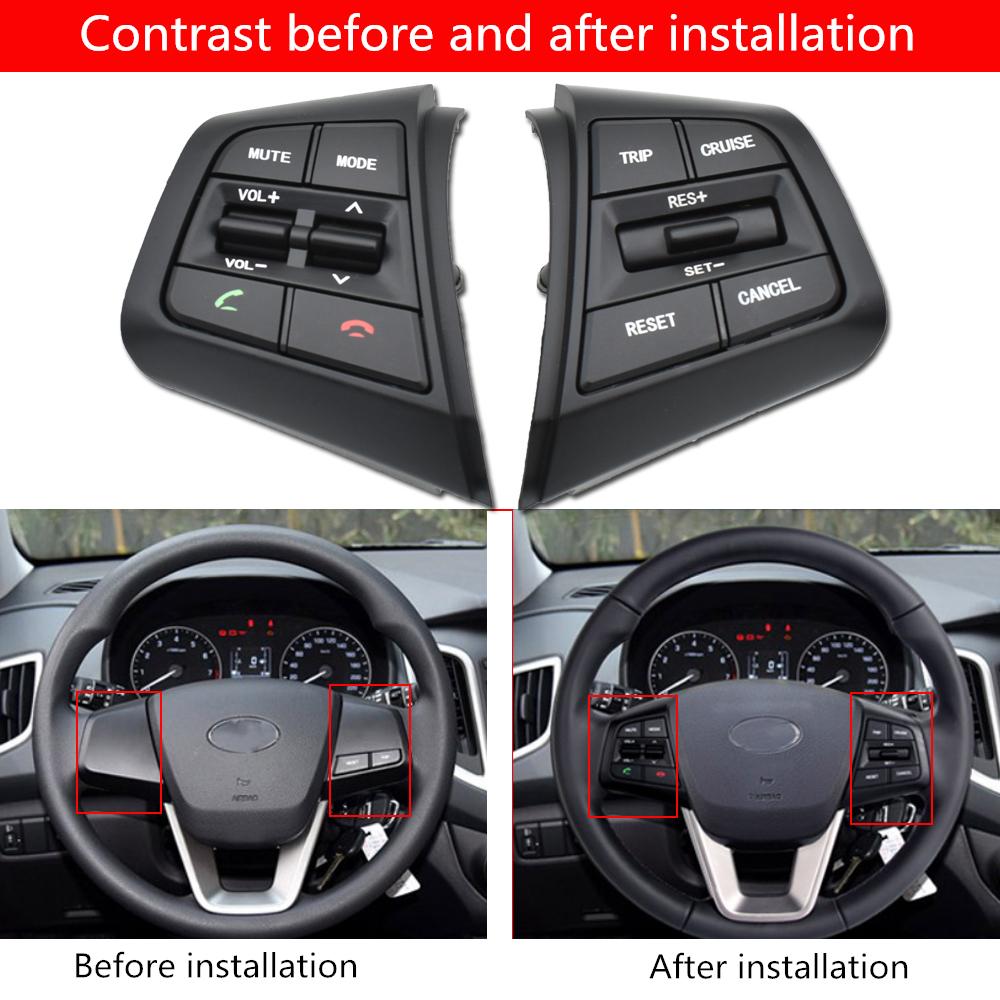 Для Hyundai Creta Ix25 1.6L 2.0L Кнопка переключателя круиз-контроля на рулевом колесе Дистанционное управление Кнопка регулировки громкости 96710C90004X