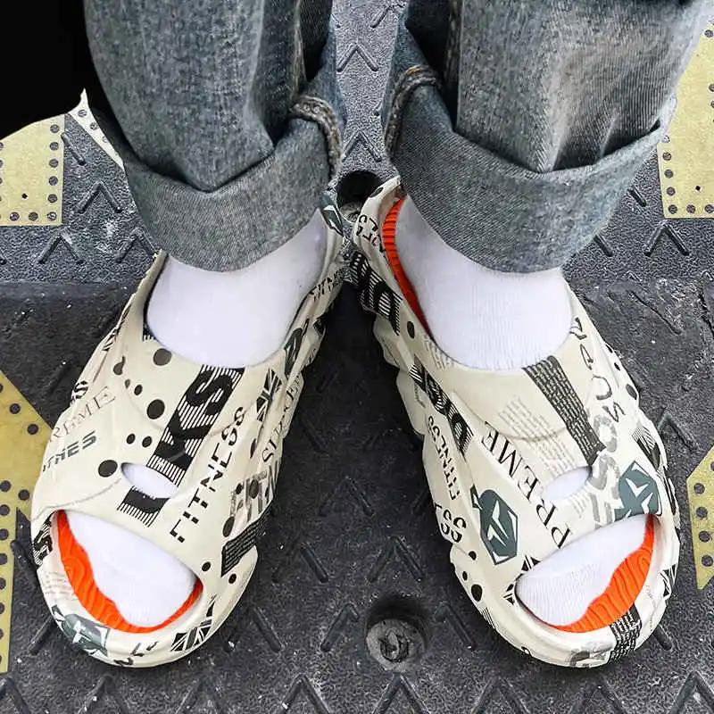 Модные кроссовки мужские пляжные кроссовки кроссовки сандалии 2025 увеличение роста шлепанцы мужские-мужские боты летние кроссовки для мужчин теннис