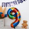 32-Inch US Number Birthday Party Balloons - Individual Aluminum Film