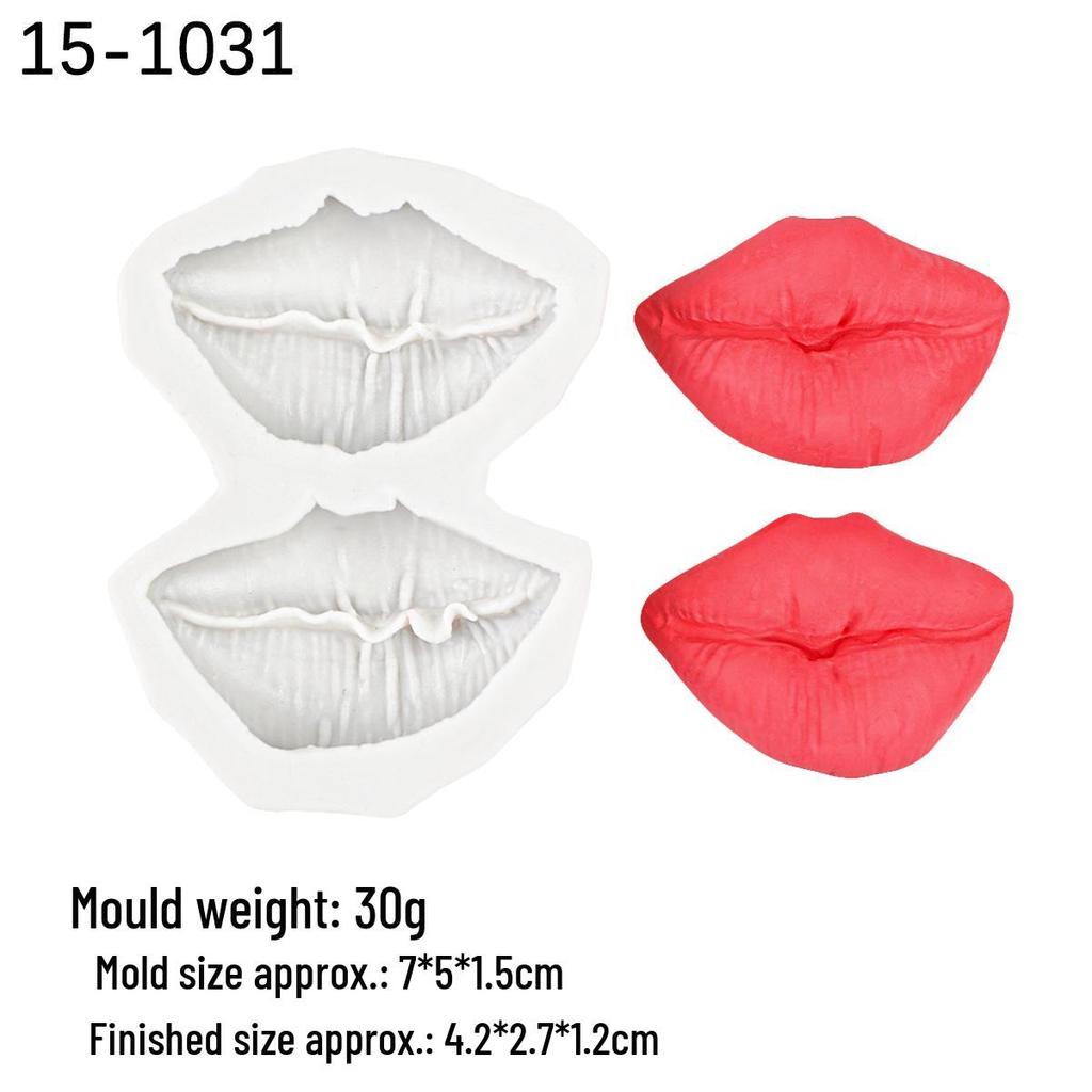 Силиконовая форма своими руками: 8-гнездовая форма Сердце и Губы для шоколада, мастики и эпоксидной смолы. Идеально для украшения торта на День святого Валентина.
