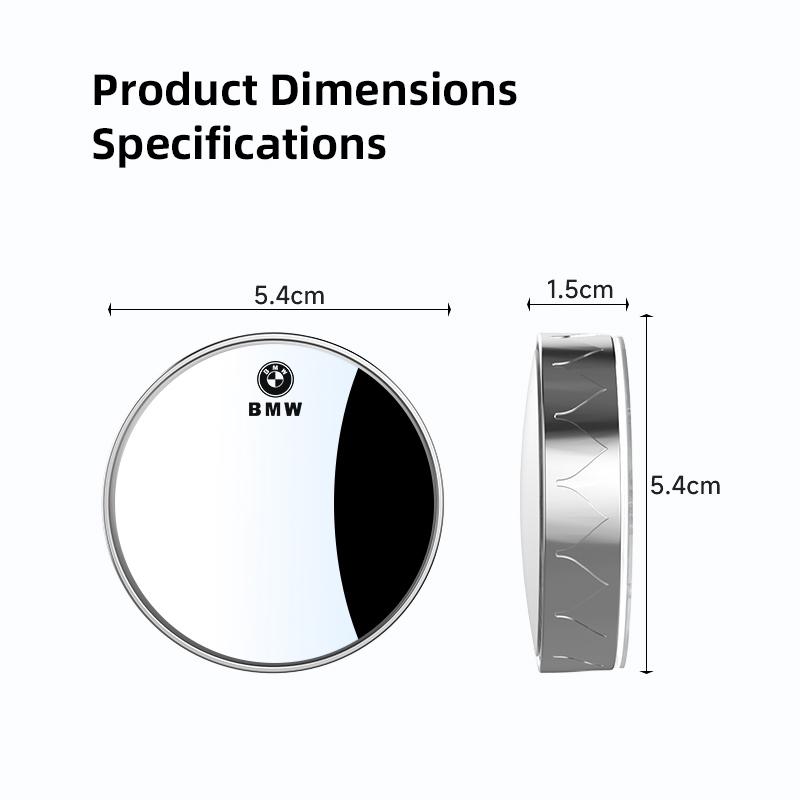 2Pcs Car Suction Cup Blind Spot Mirror Wide Angle Mirrors For BMW M G30 E90 E46 E60 E70 E39 E36 Car Auxiliary Rearview keychain AW3