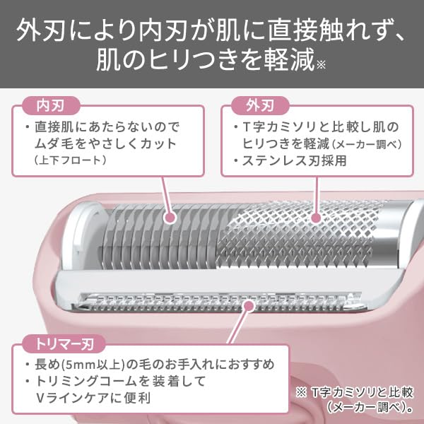 Tescom Женская бритва Бритва на батарейках Моющаяся Latte White TT250A-W