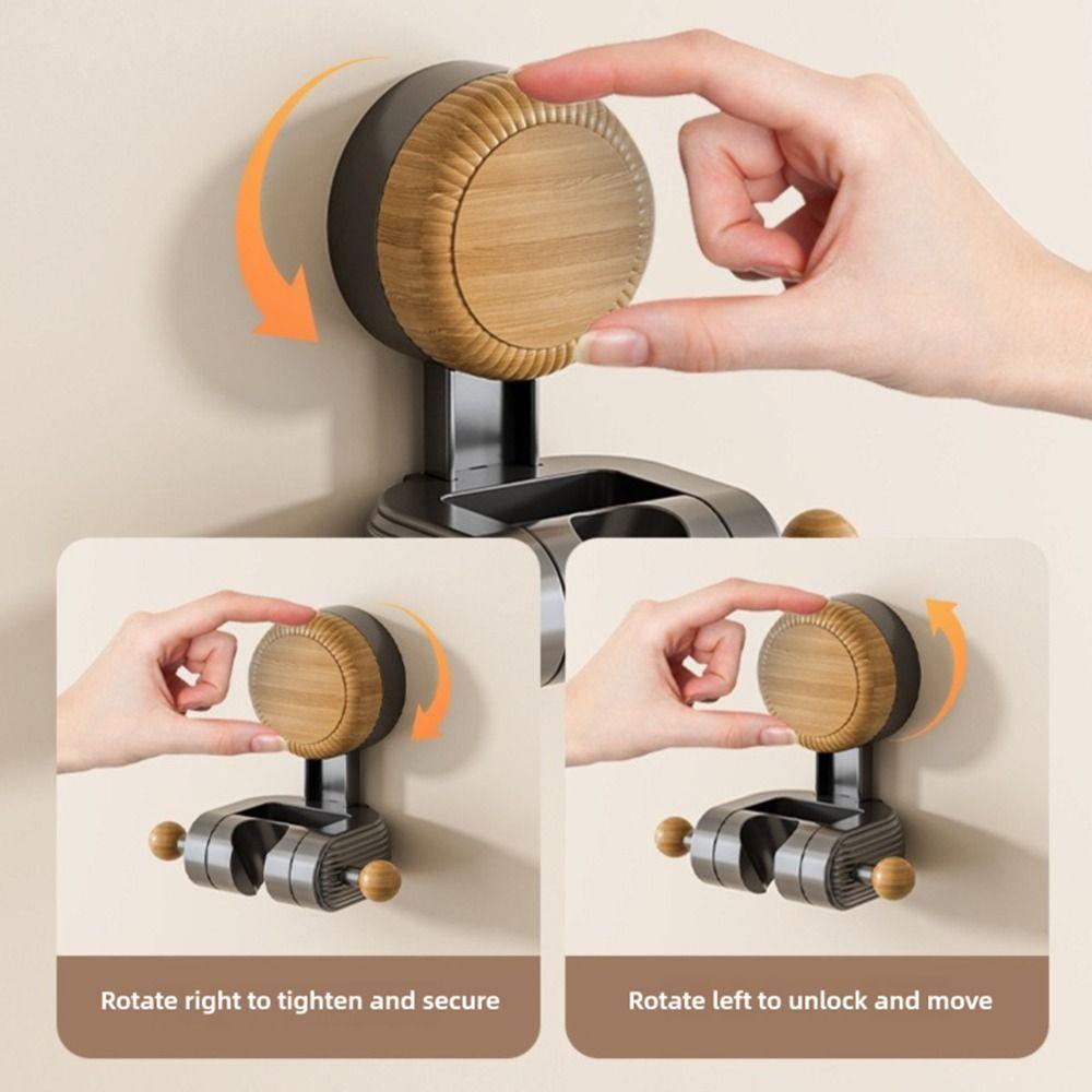 Suction Cup Type Wall Mounted Showerhead Holder Free Punching Sprayer Support  Bathroom Home