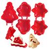 3Pcs Fall Hand Pie Mold Plastic Cutters Apples Pumpkin Ghost Shapes Cake Mold Food-Grade Baking Tools for Halloween Christmas Treats
