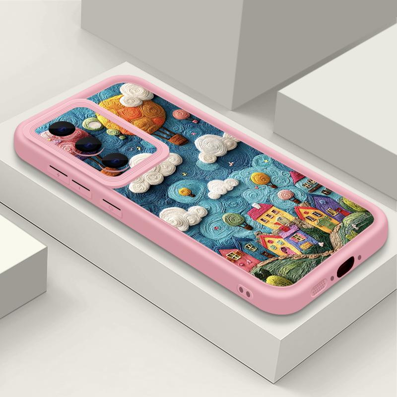 Чехол с узором "Горный пейзаж" для Samsung Galaxy A57 A37 A17 A56 A16 A36 A55 A15 A14 A26 A54 A35 Мягкий ТПУ Силиконовый Чехол для Телефона