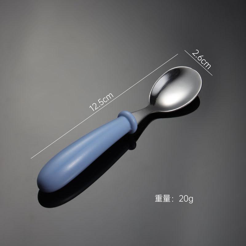 304 нержавеющая сталь детская посуда мультфильм вилка и ложка коробка набор круглая ручка милый узор подарок на день рождения подарок