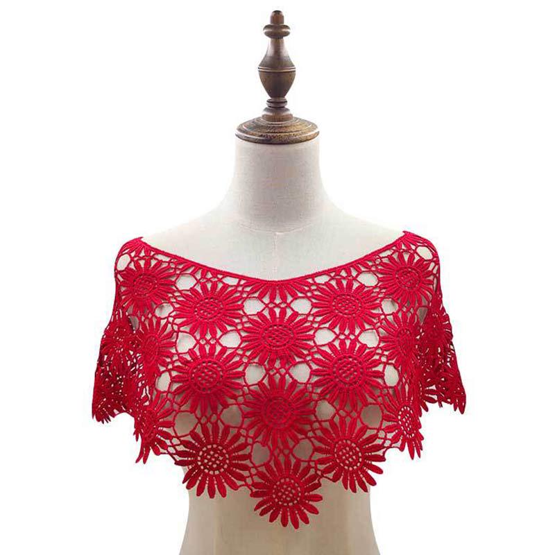 Hollow Dress Applique DIY Sewing Motif Lace Collar Sewing Craft Blouse High Quality Lace Fabric 1PC 3D Hot Sale Trims Popular Neckline Decor