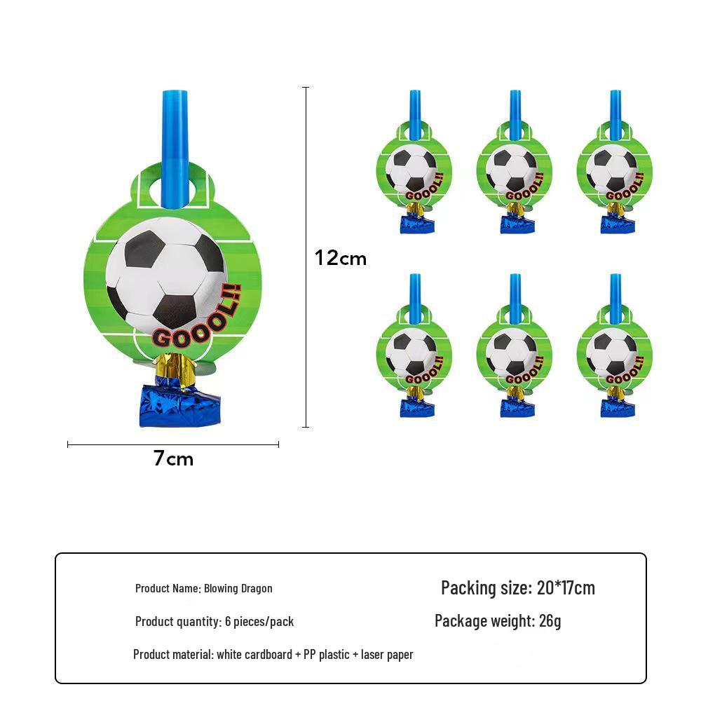 Набор декора для футбольной вечеринки в честь дня рождения: Тарелки, Чашки, Скатерть, Столовые приборы, Фон, Баннер и Воздушные шары.