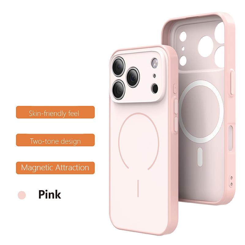Luxury Matte For Magsafe Phone Case for 17 Pro Max 16 15 14 13 12 11 Pro Air Magnetic Shockproof Bumper Back Cases Cover