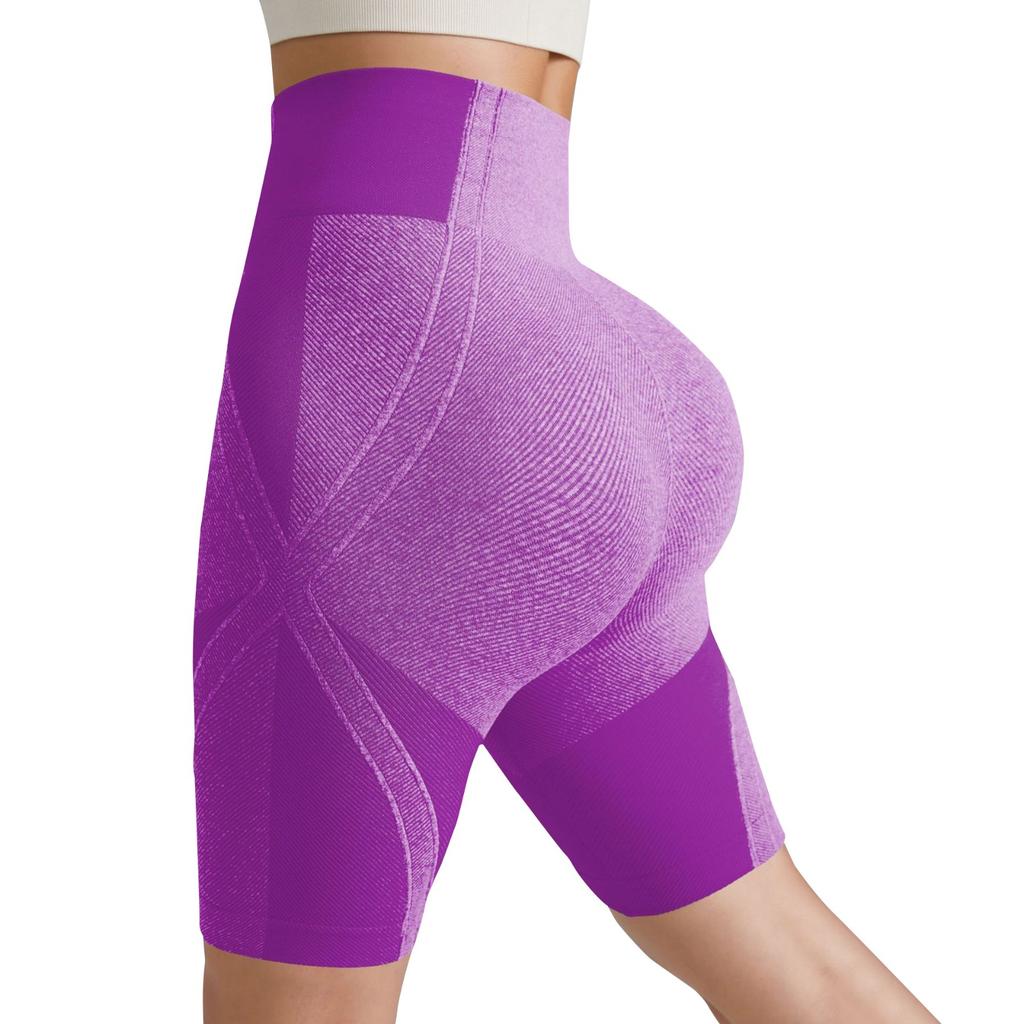 Women's High Waist Peach Hip Lifting Sports Shorts Tight Yoga Shorts