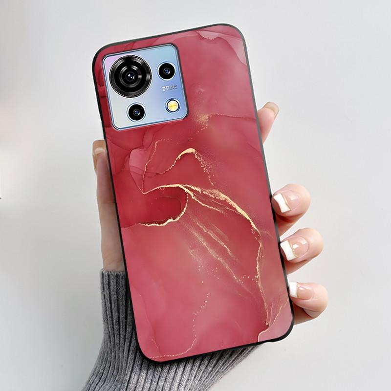 Для ZTE Blade V50 Vita Чехол Роскошный Милый Кролик с Сердечками Смешной Черный Мягкий Силиконовый Чехол для Телефона Для ZTE BladeV50 Vita V50Vita Обложка