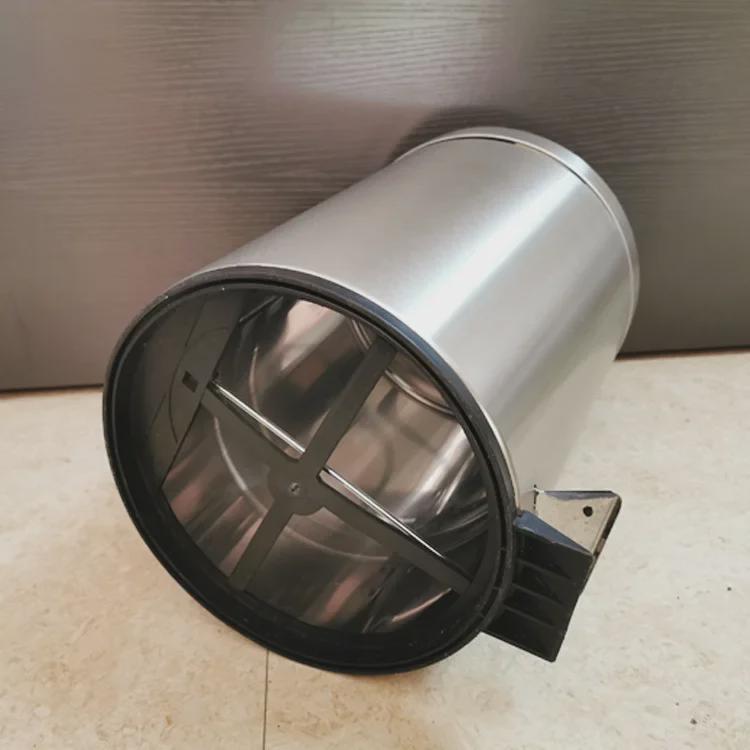 Круглый мусорный бак из нержавеющей стали с крышкой для дома или офиса