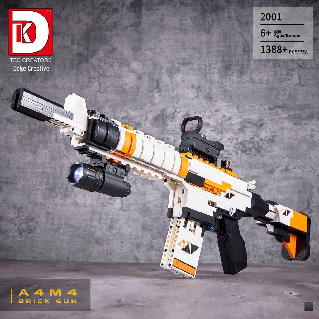 Dekke 2005 Позолоченный АК-47 Конструктор Игрушка для Детей