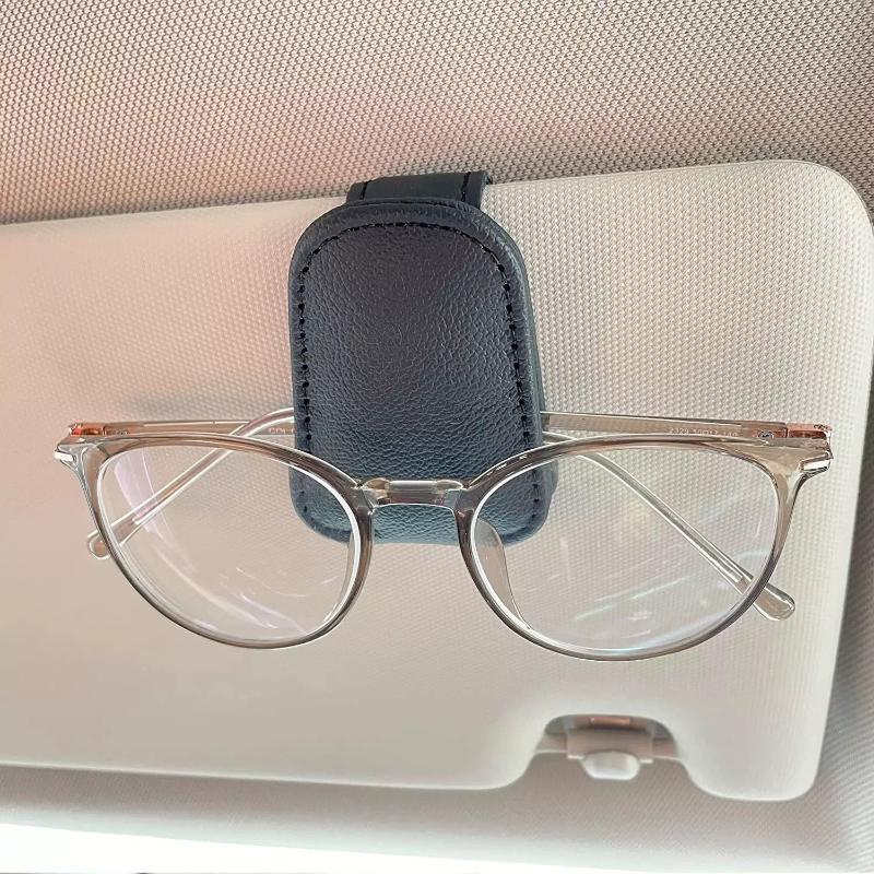 Sunglasses Holder for Car | Sunglasses Holder Clip Hanger Eyeglasses Mount for Car Sun Visor | Ticket Card Clip Eyeglasses Mount