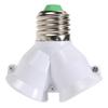 2 In 1 E27 To 2 E27 Lamp Socket Splitter Adapter Light Bulb Base Stand Holder