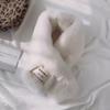 Korean Cute Plush Rex Rabbit Fur Scarf for Women - Autumn/Winter All-Match Celebrity Style