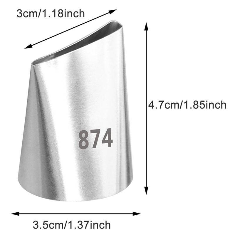 1Pc Large Size Rose Icing Piping Nozzles Cake Cream Decoration Tips Decor #874