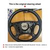 Автомобиль Для Mercedes Benz E-Class W210 CLK-Class W208 C208 G-Class W463 1999-2003 Отделка Оплётки Рулевого Колеса из Микрофибры