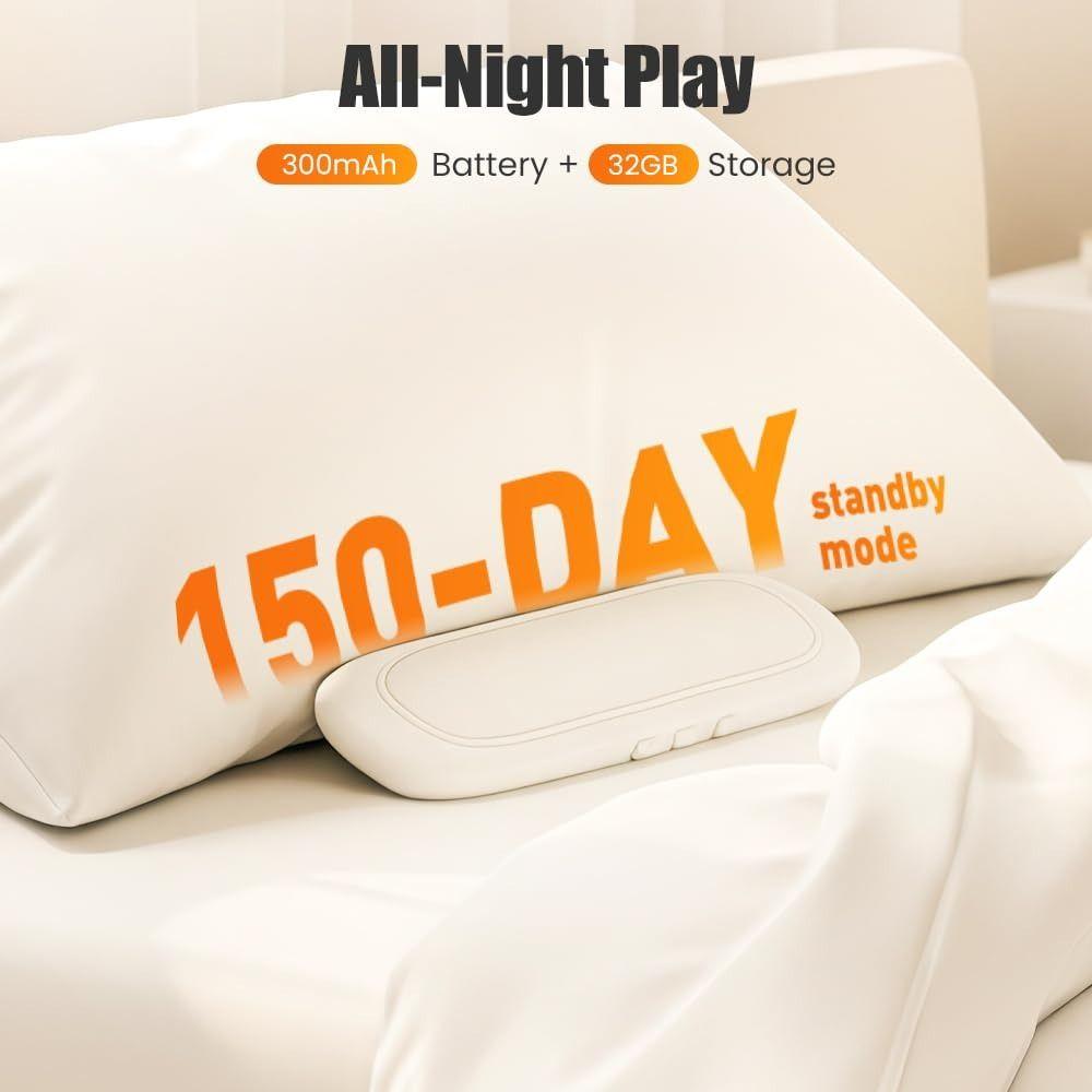 Noise Reduction Under Pillow Speakers Timed Shutdown Sleep Pillow Speaker  for Home Travel