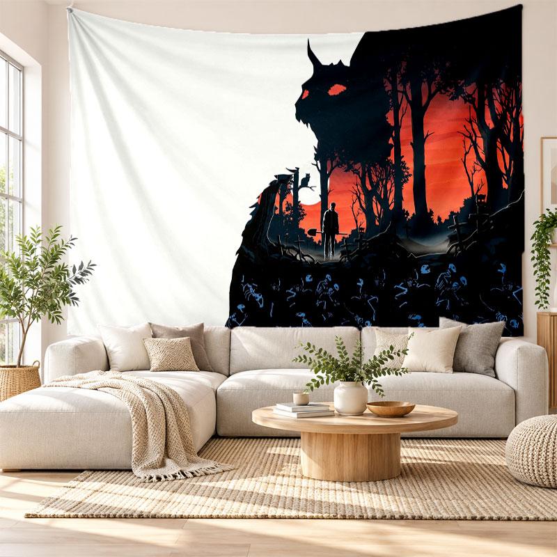 Pet Sematary Wall Tapestry Home Decor Hanging Cloth Art Background Tapestry for Bedroom