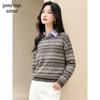 Women's Retro Fair Isle Jacquard Wool Blend Sweater